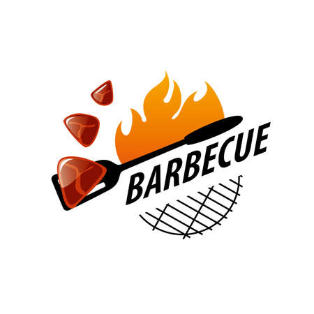 design template for a barbecue. Vector illustrationのイラスト素材