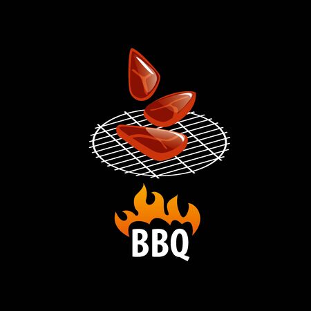 design template for a barbecue. Vector illustrationのイラスト素材