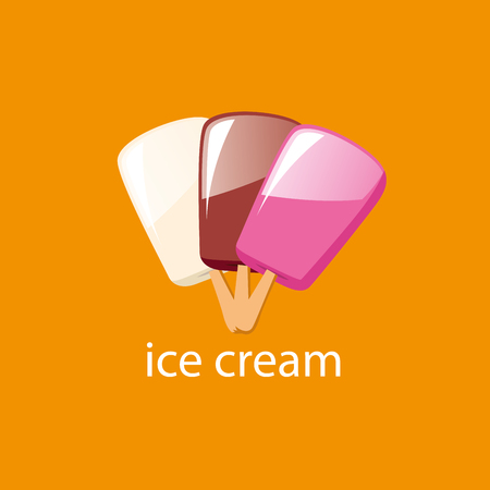 ice cream design template. Vector illustrationのイラスト素材