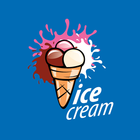 ice cream design template. Vector illustrationのイラスト素材