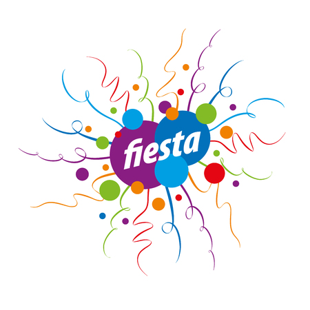 abstract logo design for a holiday. Vector illustrationのイラスト素材