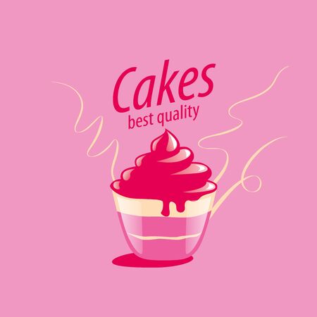 Cake   design template. Vector illustration of iconのイラスト素材