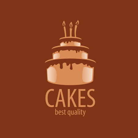 Cake   design template. Vector illustration of iconのイラスト素材