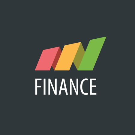 Finance logo design template. Vector illustration of iconのイラスト素材