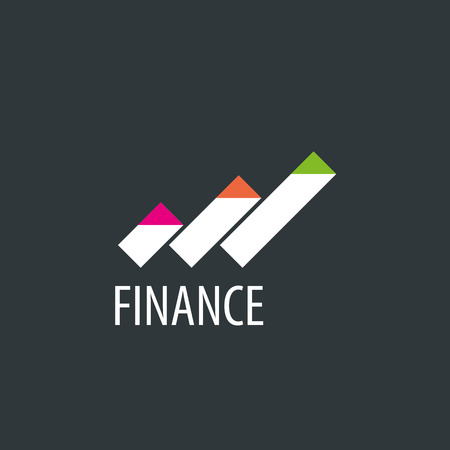 Finance logo design template. Vector illustration of iconのイラスト素材