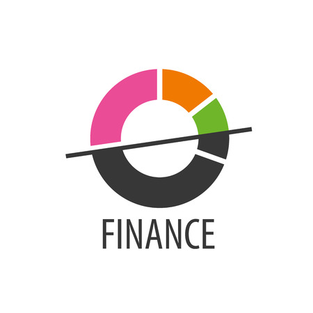 Finance logo design template. Vector illustration of iconのイラスト素材