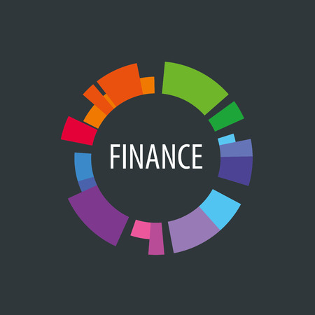 Finance logo design template. Vector illustration of iconのイラスト素材