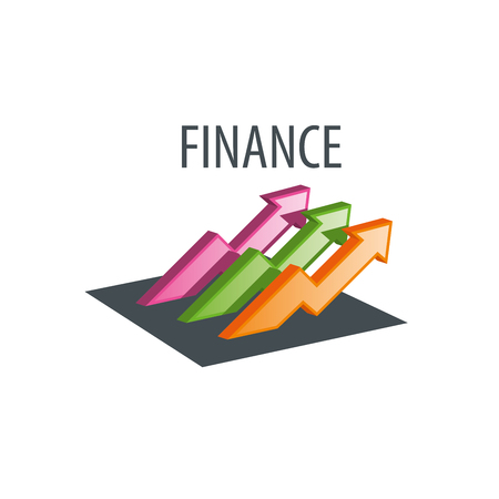 Finance logo design template. Vector illustration of iconのイラスト素材