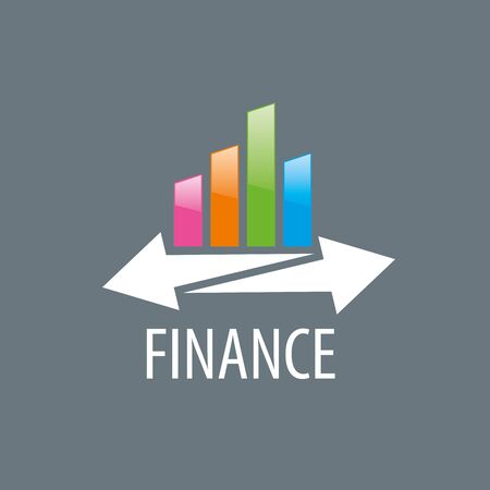 Finance logo design template. Vector illustration of iconのイラスト素材
