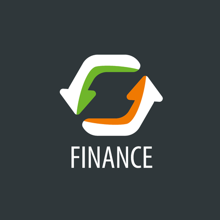 Finance logo design template. Vector illustration of iconのイラスト素材