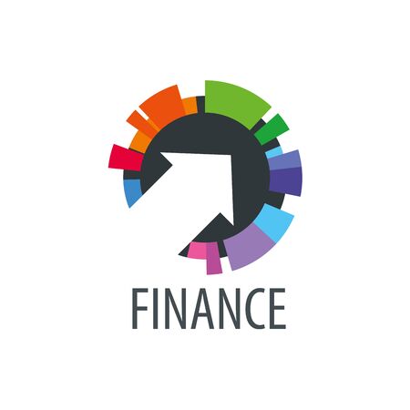 Finance logo design template. Vector illustration of iconのイラスト素材