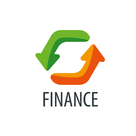 Finance logo design template. Vector illustration of iconのイラスト素材