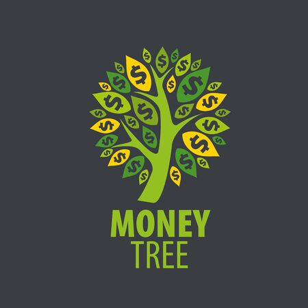 design template money tree. Vector illustrationのイラスト素材
