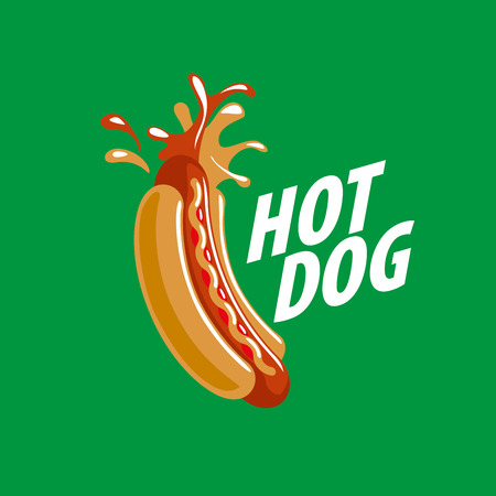 design pattern hot dog. Vector illustration of iconのイラスト素材