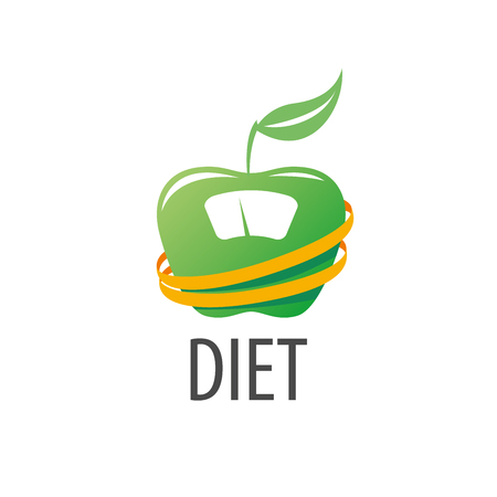 logo design template for diet. Vector illustration of iconのイラスト素材
