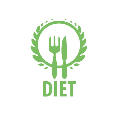 logo design template for diet. Vector illustration of iconのイラスト素材