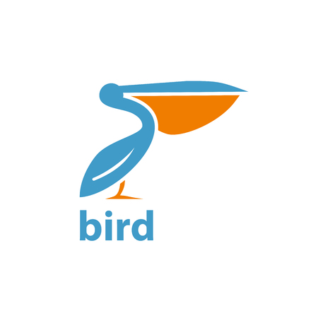 bird logo design template. Vector illustration of iconのイラスト素材