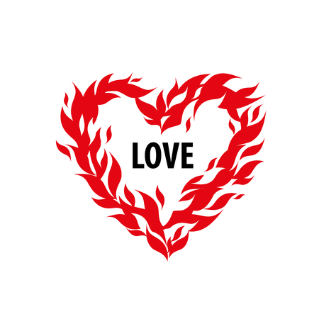 logo design template fire. Illustration vector iconのイラスト素材