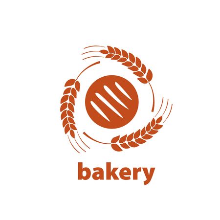 logo design template for a bakery. Vector illustration of iconのイラスト素材