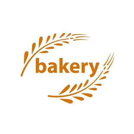 logo design template for a bakery. Vector illustration of iconのイラスト素材