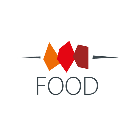 logo design template food. Vector illustration of iconのイラスト素材