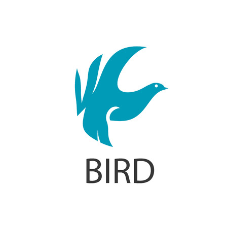 bird logo design template. Vector illustration of iconのイラスト素材
