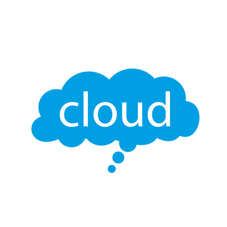 Template design logo cloud. Vector illustration of iconのイラスト素材