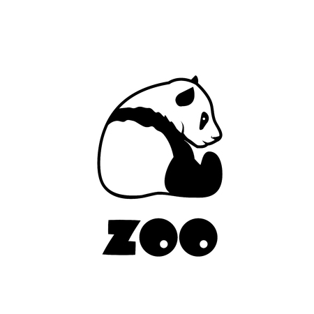 Template design logo zoo. Vector illustration of iconのイラスト素材