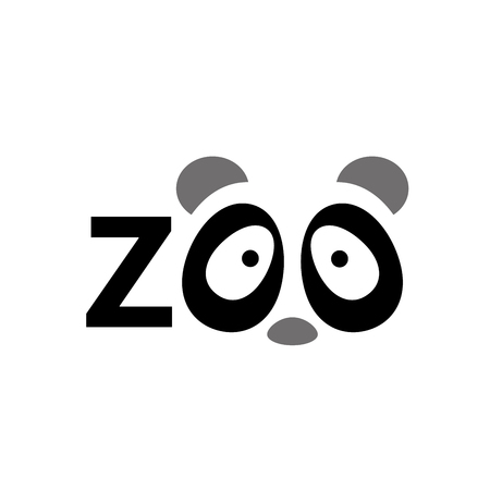 Template design logo zoo. Vector illustration of iconのイラスト素材