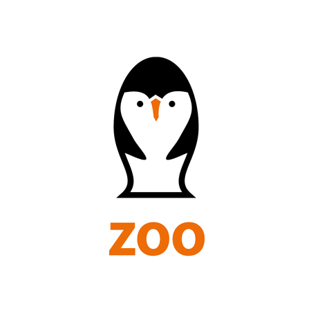 Template design logo zoo. Vector illustration of iconのイラスト素材