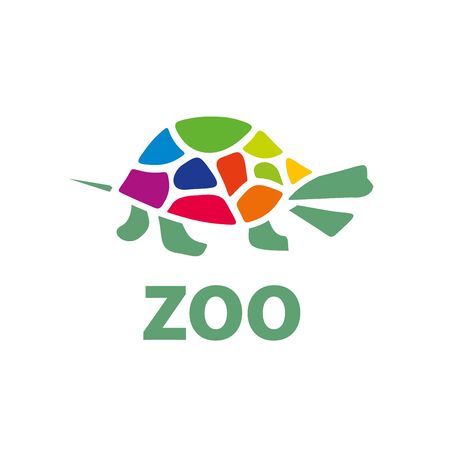 Template design logo zoo. Vector illustration of iconのイラスト素材