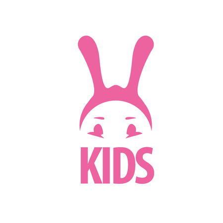 Template design logo kids. Vector illustration of iconのイラスト素材