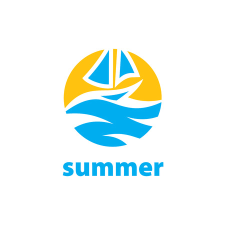 pattern design logo yacht. Vector illustration of iconのイラスト素材