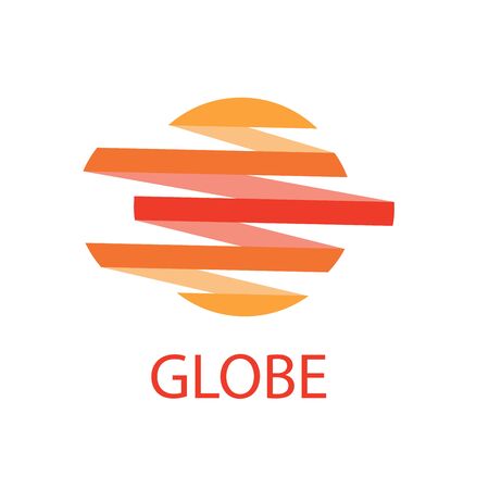 Template design logo globe. Vector illustration of iconのイラスト素材