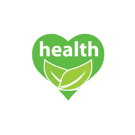 Template design logo health. Vector illustration of iconのイラスト素材