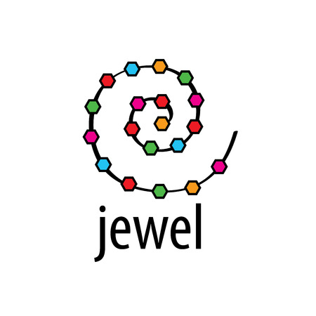 pattern design logo jewel. Vector illustration of iconのイラスト素材