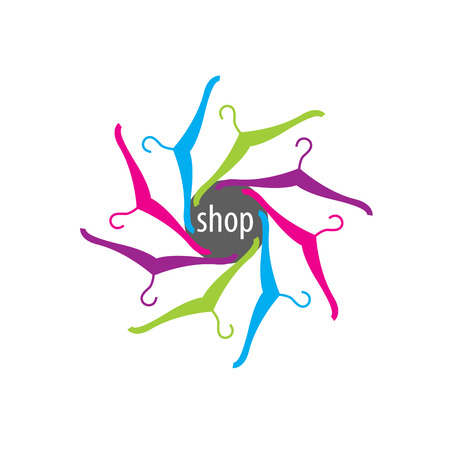 pattern design logo shop. Vector illustration of iconのイラスト素材