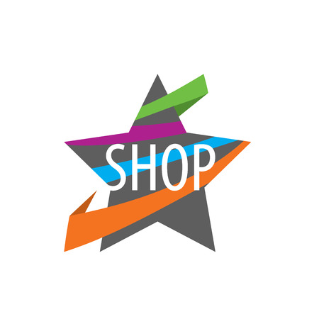 pattern design logo shop. Vector illustration of iconのイラスト素材