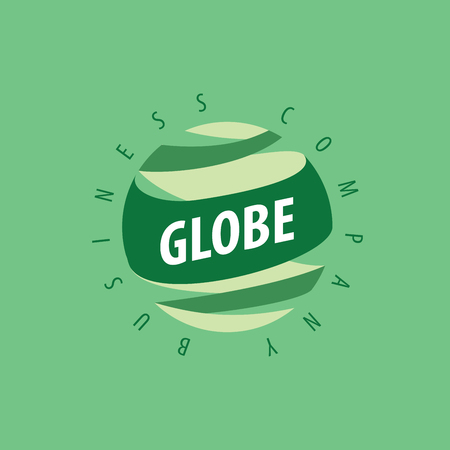 Globe logo design template. Vector illustration of iconのイラスト素材