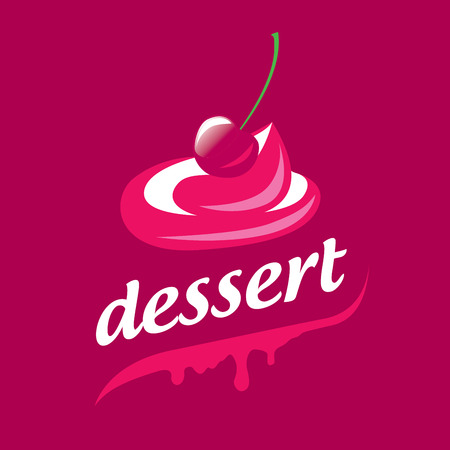 template design logo dessert. Vector illustration of iconのイラスト素材