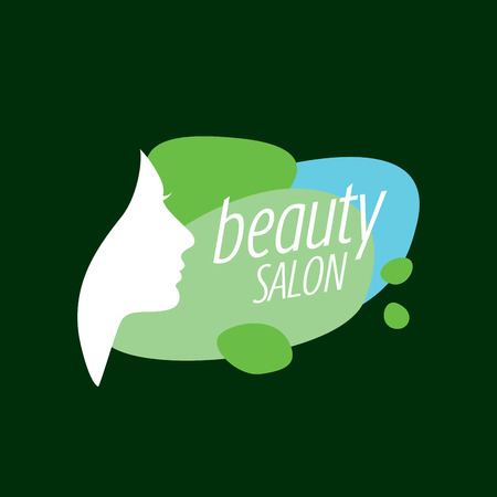 template design logo beauty salon. Vector illustration of iconのイラスト素材