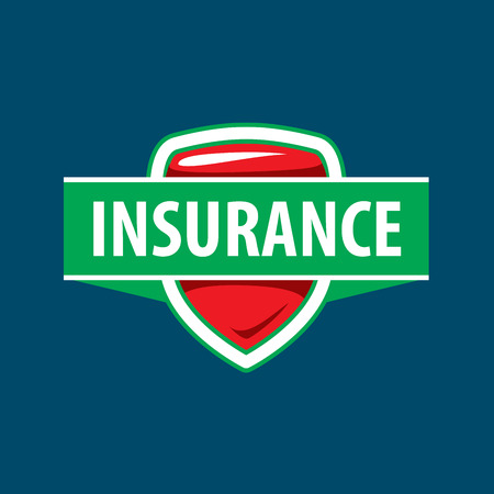 template design logo insurance. Vector illustration of iconのイラスト素材