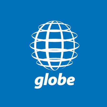 pattern design abstract logo Globe. Vector illustrationのイラスト素材