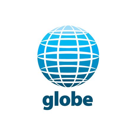 pattern design abstract logo Globe. Vector illustrationのイラスト素材