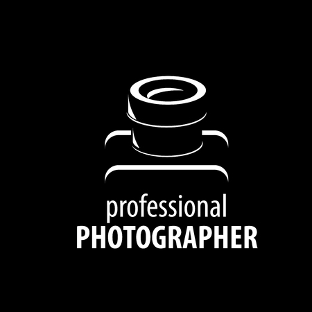 logo camera the photographer. Vector illustration of iconのイラスト素材