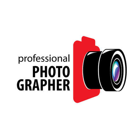 logo camera the photographer. Vector illustration of iconのイラスト素材