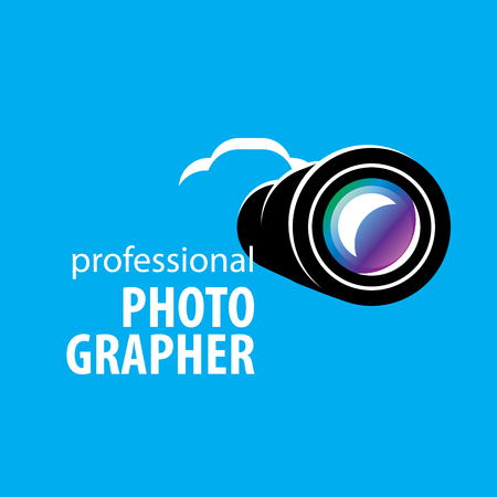 logo camera the photographer. Vector illustration of iconのイラスト素材