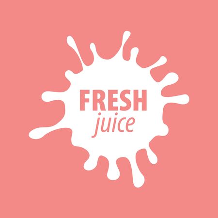 juice splash vector signのイラスト素材