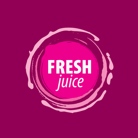 juice splash vector signのイラスト素材