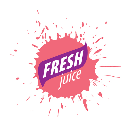 juice splash vector signのイラスト素材